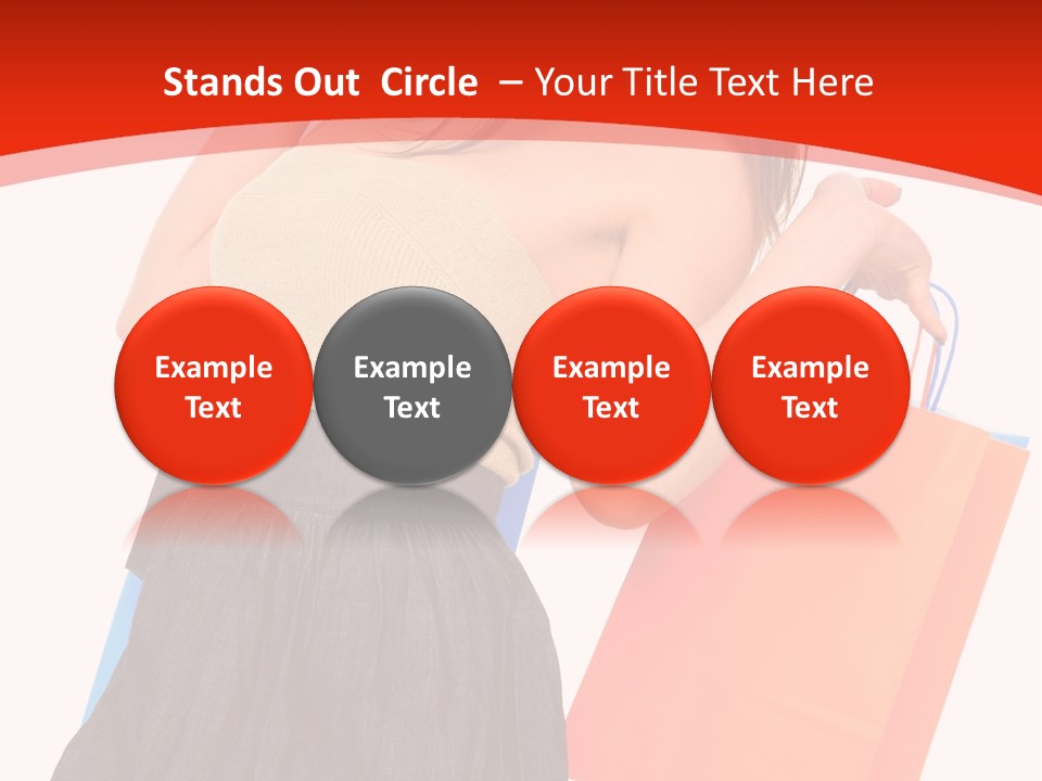 Nice Lady Gifts PowerPoint Template