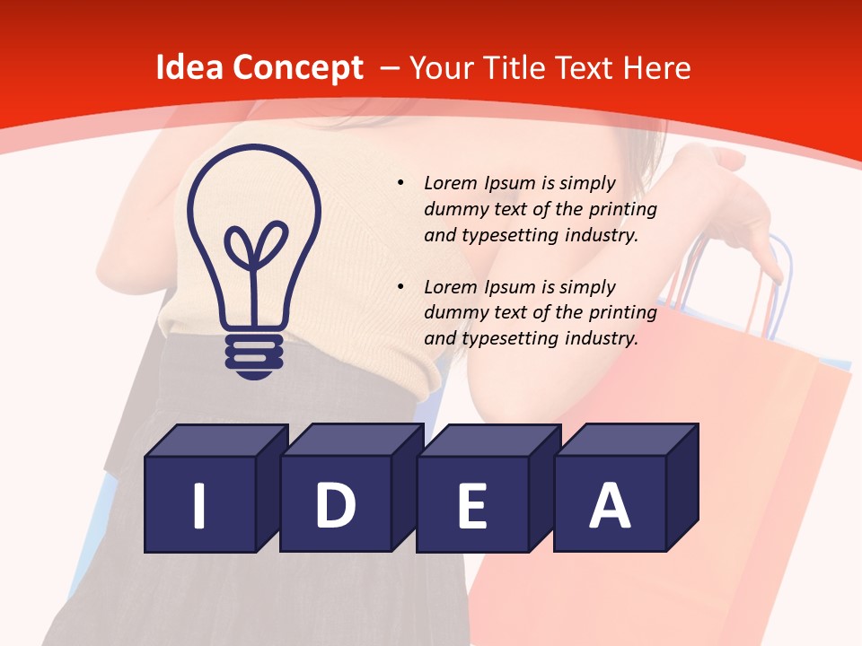 Nice Lady Gifts PowerPoint Template