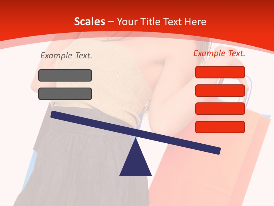 Nice Lady Gifts PowerPoint Template