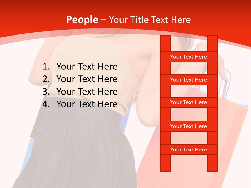 Nice Lady Gifts PowerPoint Template