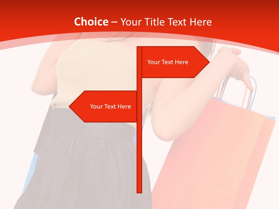 Nice Lady Gifts PowerPoint Template