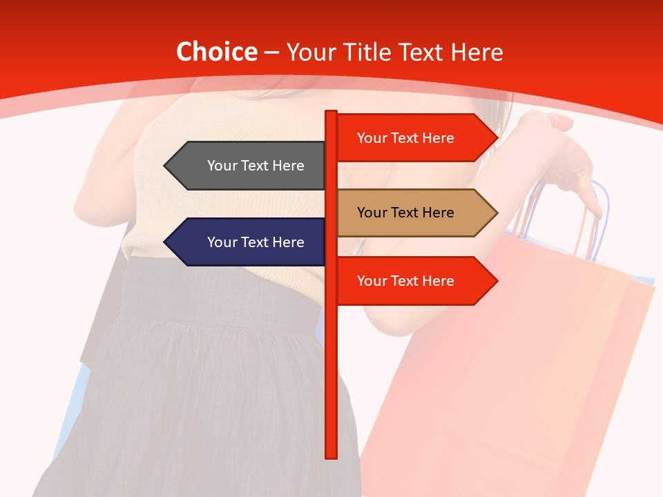 Nice Lady Gifts PowerPoint Template