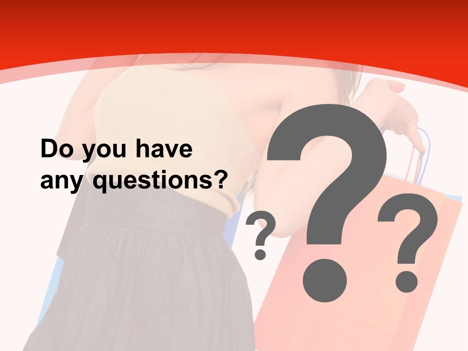 Nice Lady Gifts PowerPoint Template