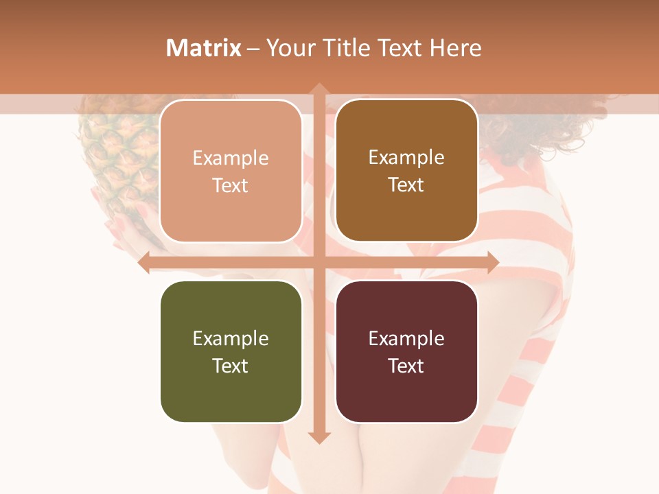 Calories Redhead Background PowerPoint Template