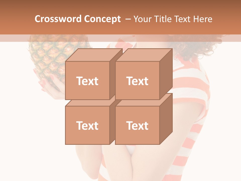 Calories Redhead Background PowerPoint Template