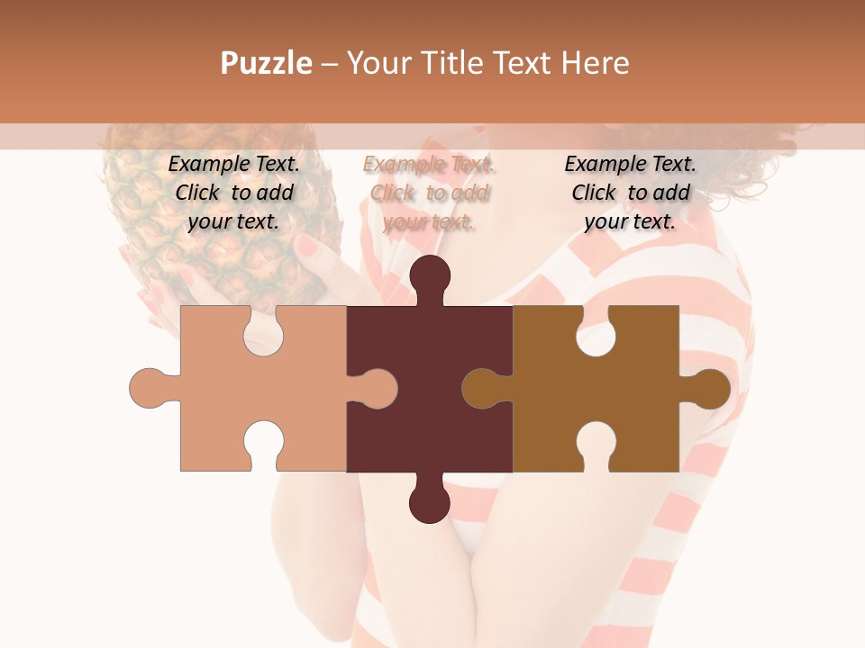 Calories Redhead Background PowerPoint Template