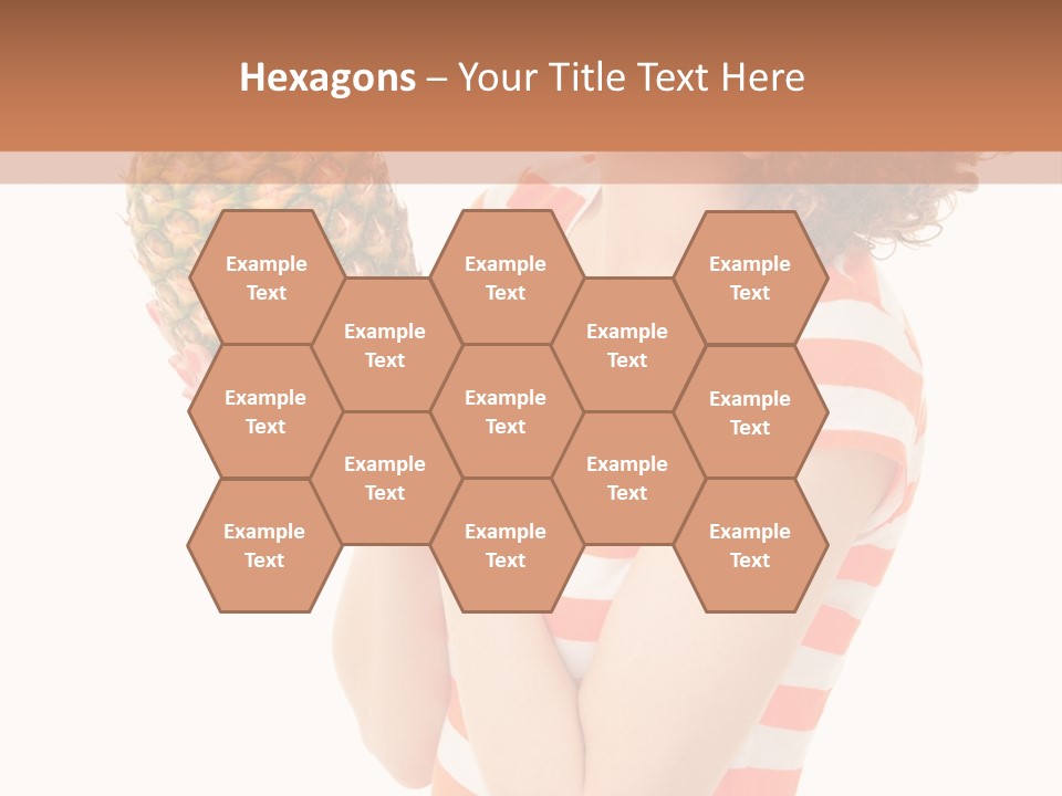 Calories Redhead Background PowerPoint Template