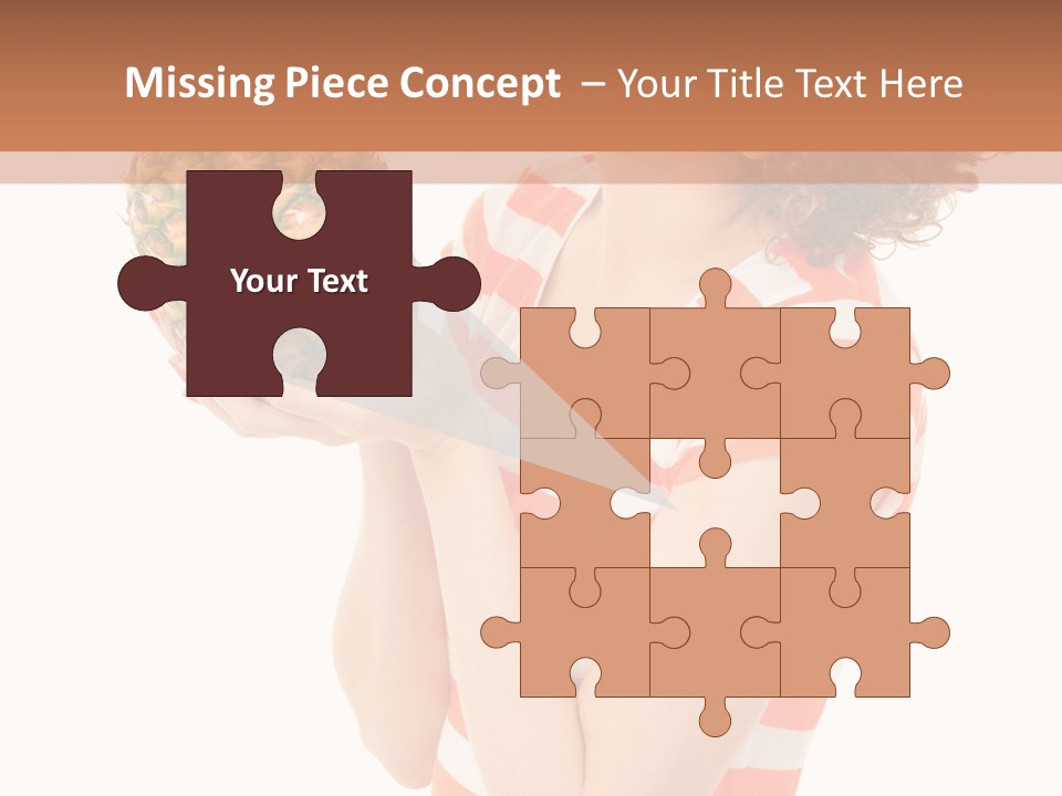 Calories Redhead Background PowerPoint Template