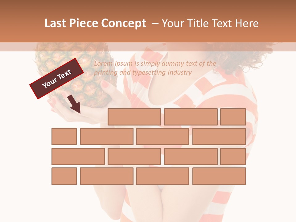 Calories Redhead Background PowerPoint Template