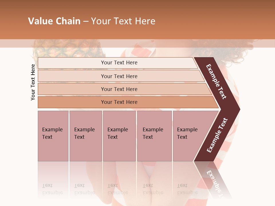 Calories Redhead Background PowerPoint Template