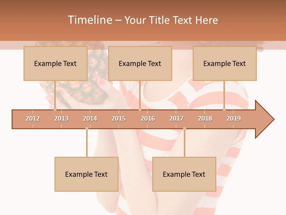 Calories Redhead Background PowerPoint Template