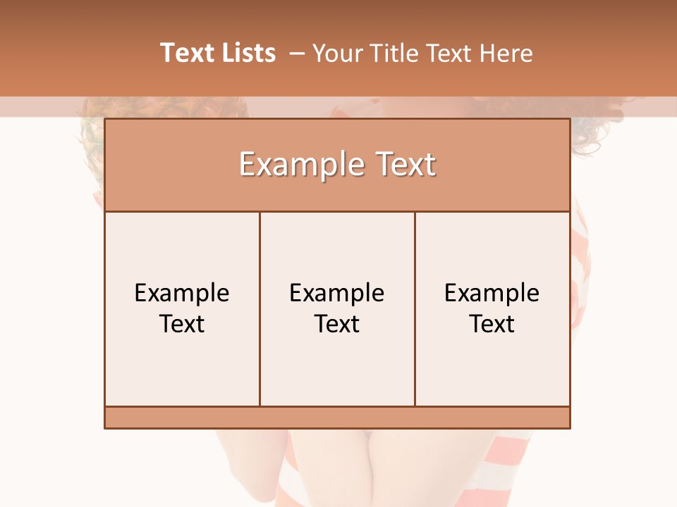 Calories Redhead Background PowerPoint Template