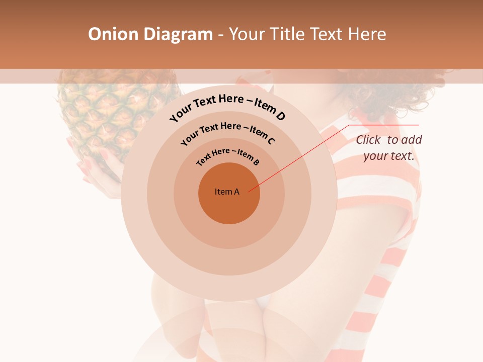 Calories Redhead Background PowerPoint Template