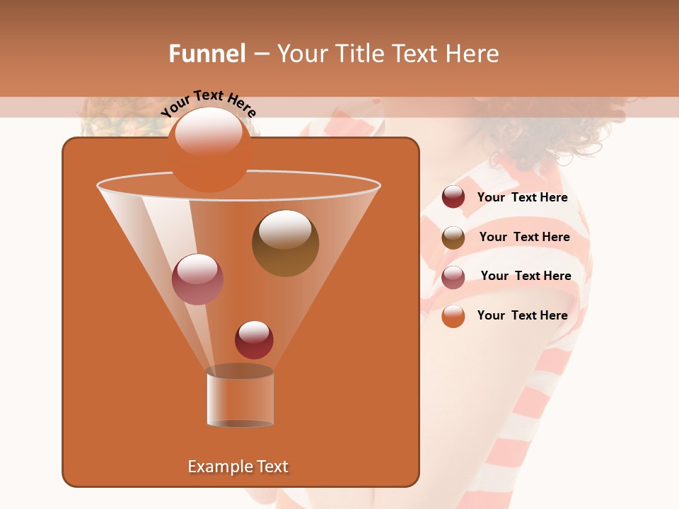 Calories Redhead Background PowerPoint Template