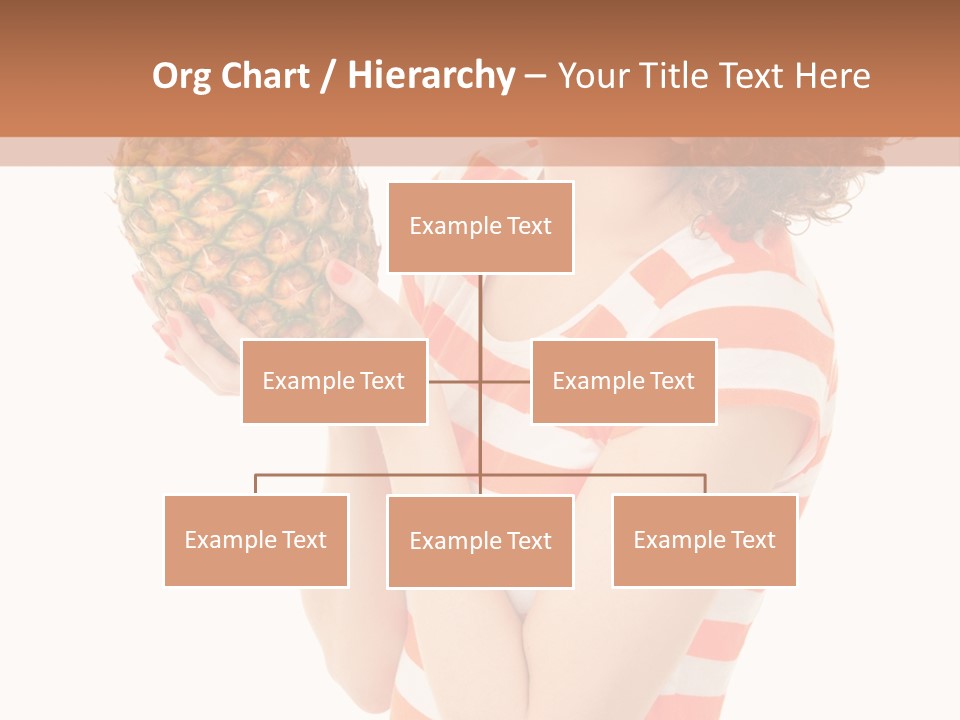 Calories Redhead Background PowerPoint Template