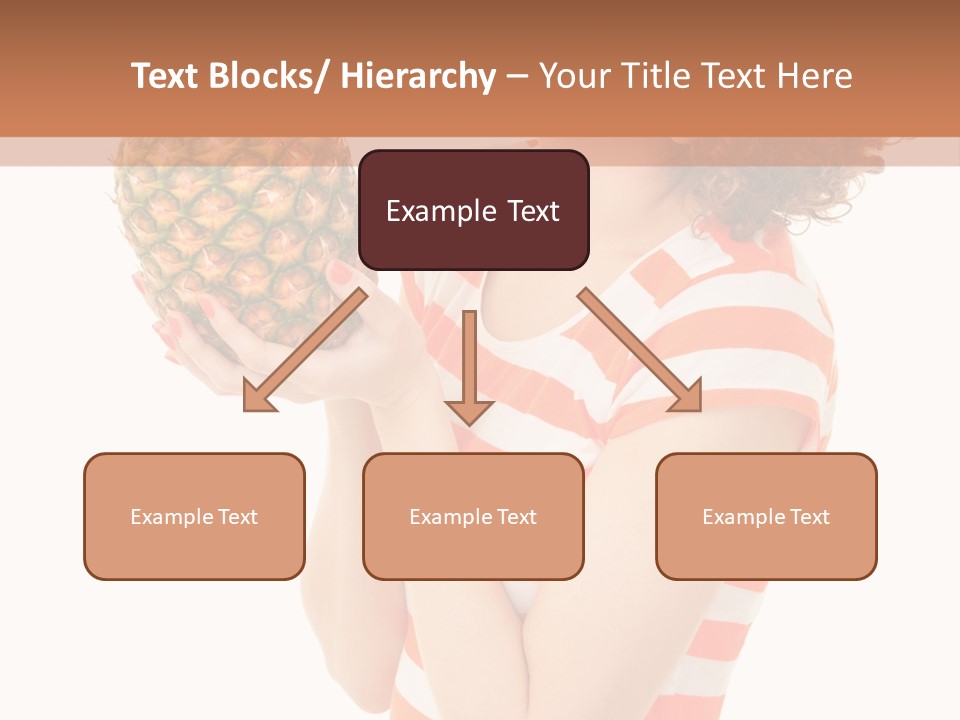 Calories Redhead Background PowerPoint Template