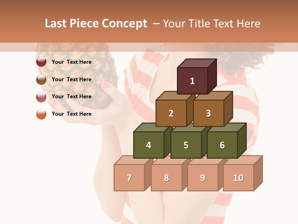 Calories Redhead Background PowerPoint Template