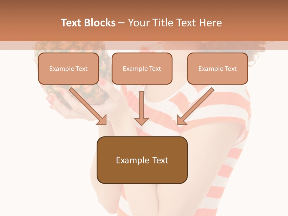 Calories Redhead Background PowerPoint Template