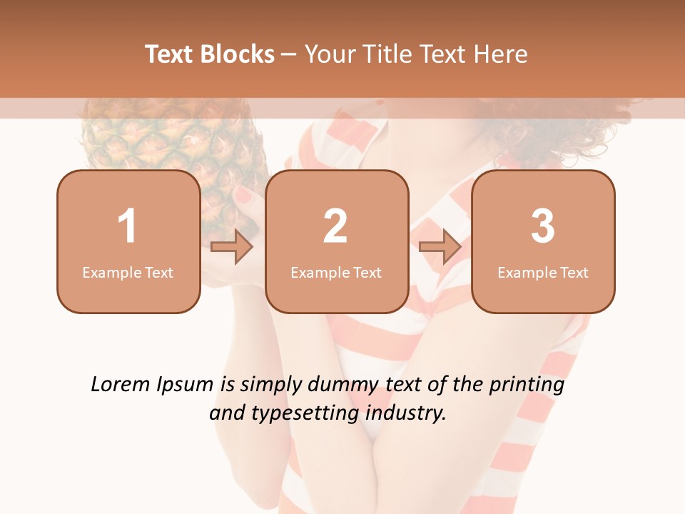 Calories Redhead Background PowerPoint Template