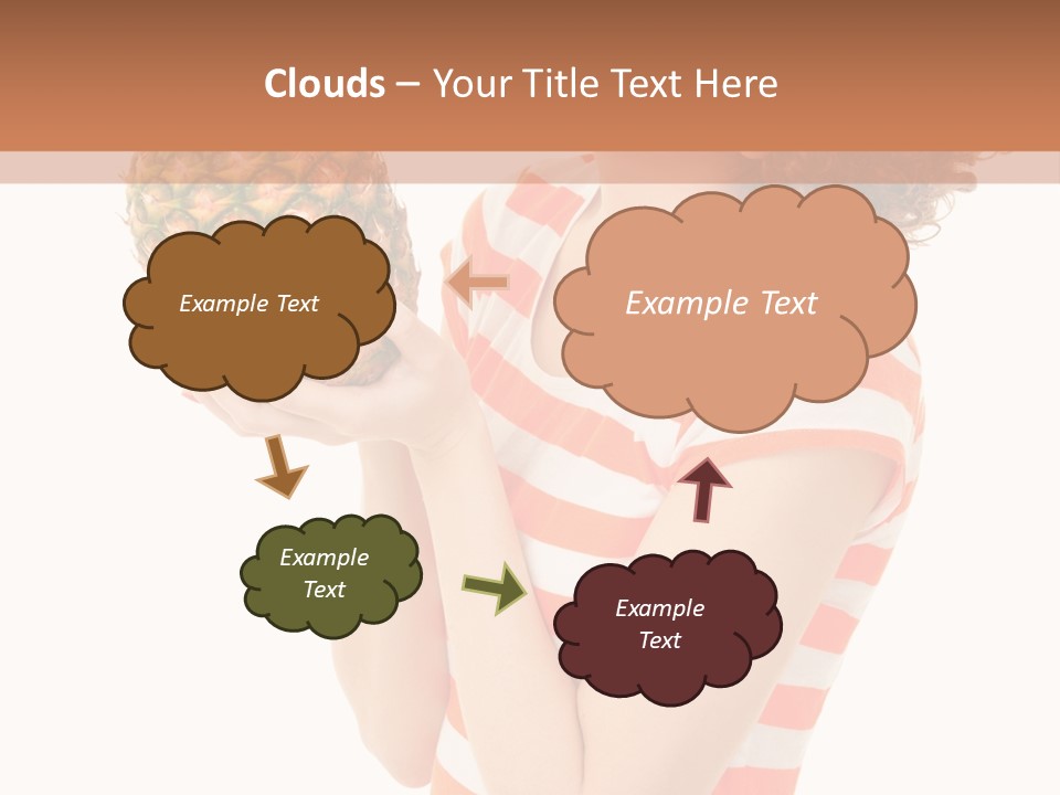 Calories Redhead Background PowerPoint Template