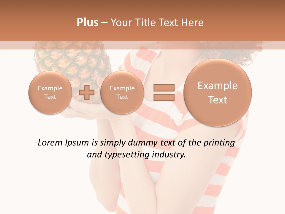 Calories Redhead Background PowerPoint Template