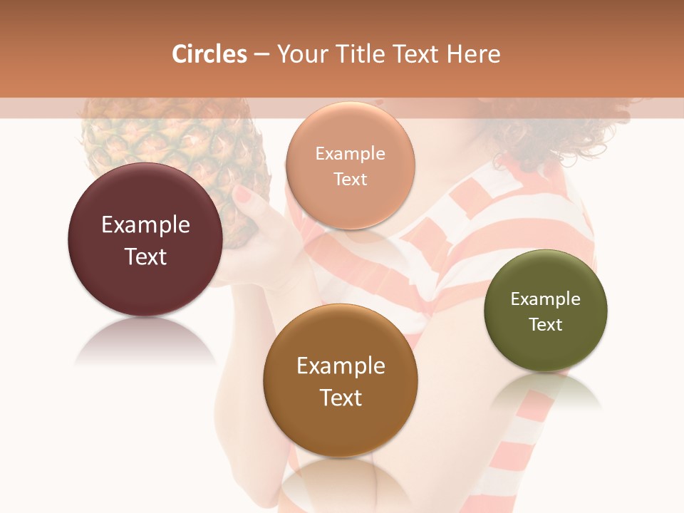 Calories Redhead Background PowerPoint Template