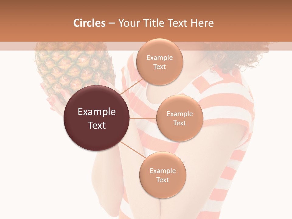 Calories Redhead Background PowerPoint Template