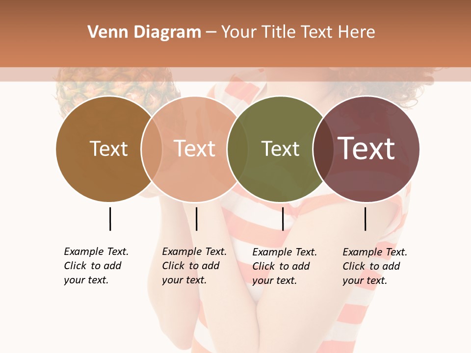 Calories Redhead Background PowerPoint Template