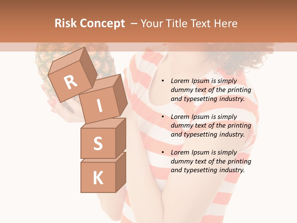 Calories Redhead Background PowerPoint Template