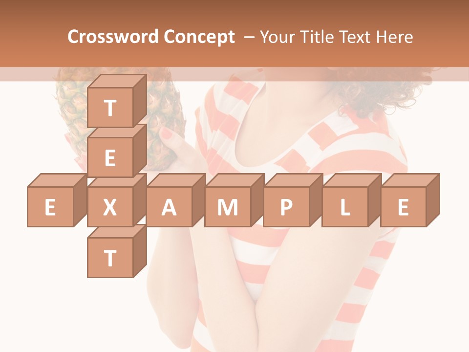 Calories Redhead Background PowerPoint Template