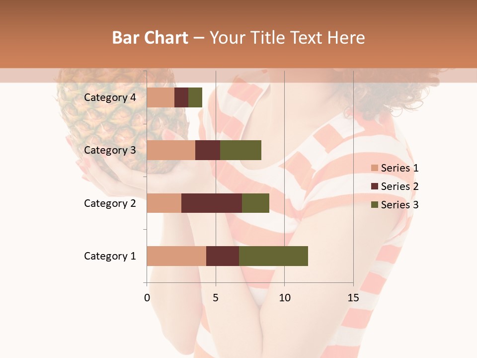 Calories Redhead Background PowerPoint Template