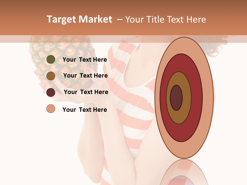 Calories Redhead Background PowerPoint Template