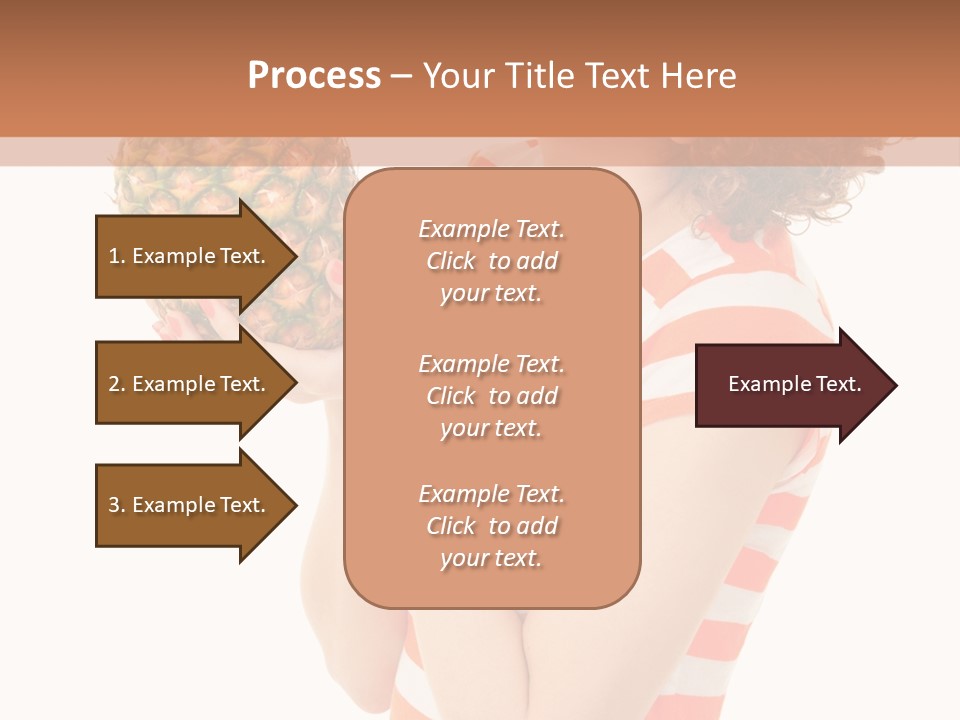 Calories Redhead Background PowerPoint Template