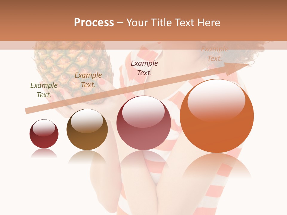 Calories Redhead Background PowerPoint Template