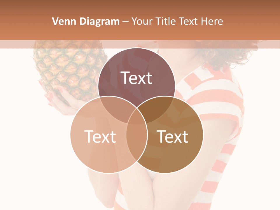 Calories Redhead Background PowerPoint Template