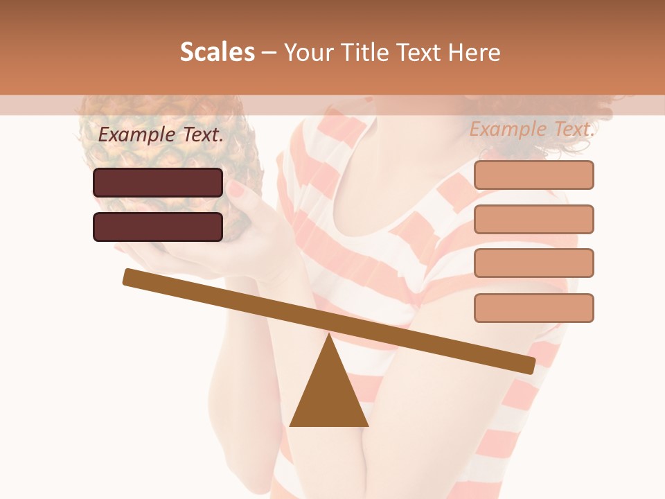 Calories Redhead Background PowerPoint Template