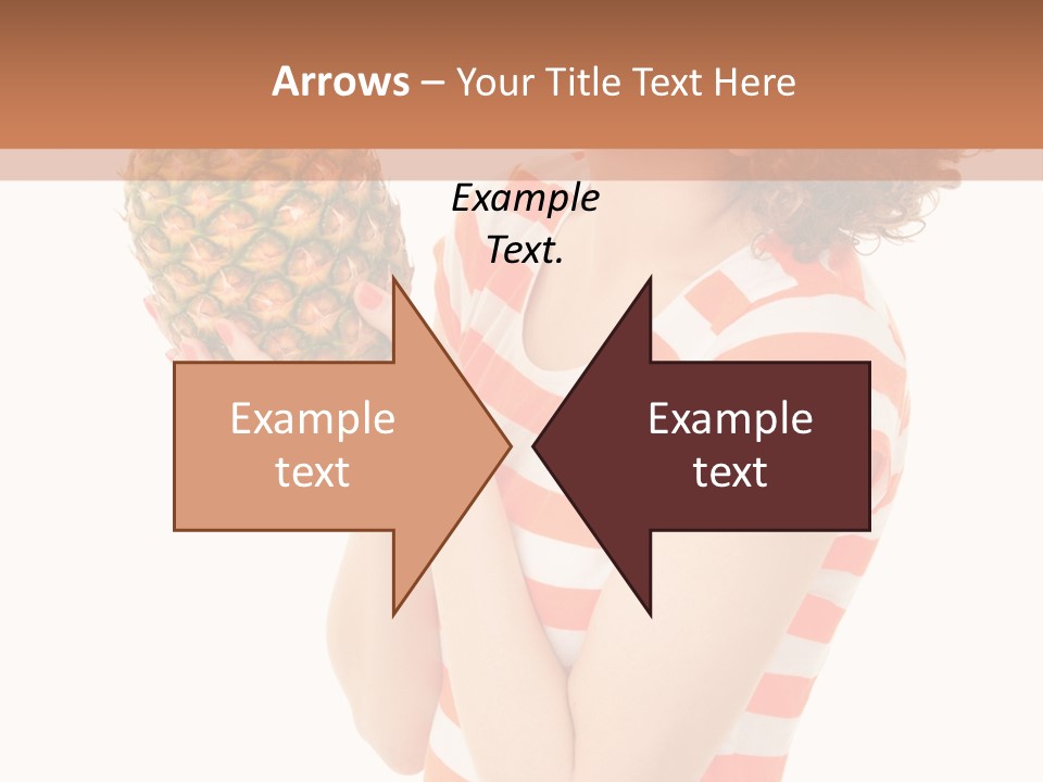 Calories Redhead Background PowerPoint Template