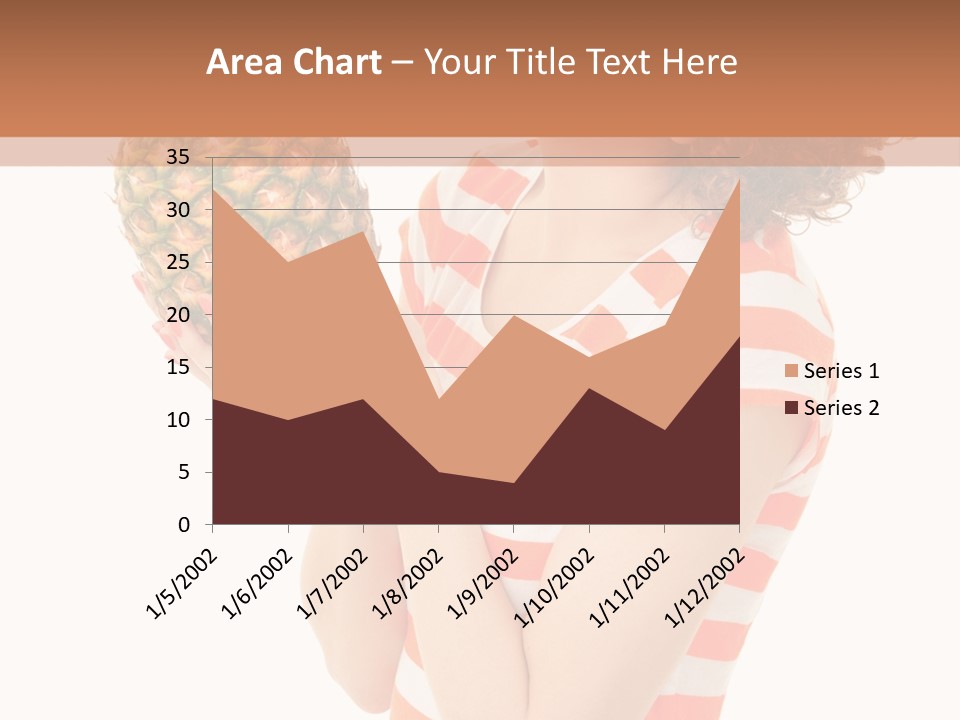 Calories Redhead Background PowerPoint Template