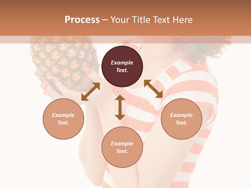 Calories Redhead Background PowerPoint Template