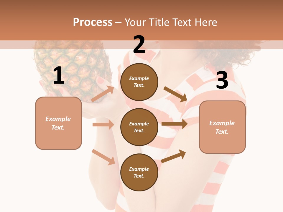 Calories Redhead Background PowerPoint Template