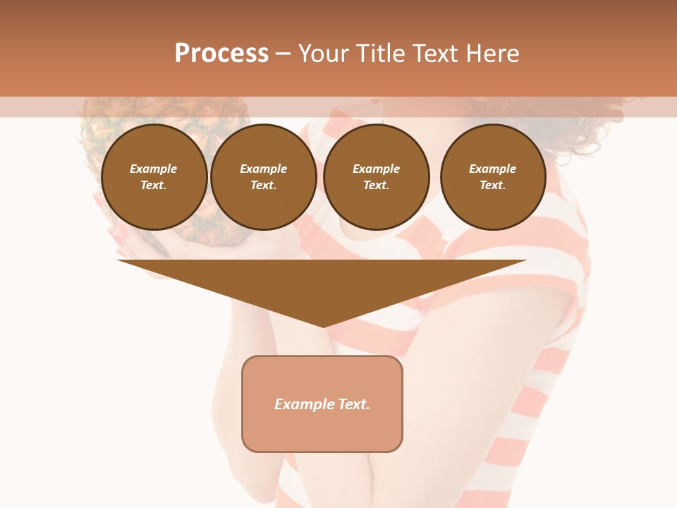 Calories Redhead Background PowerPoint Template