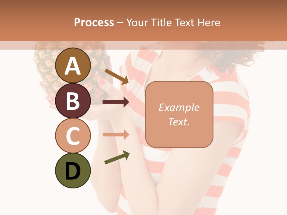 Calories Redhead Background PowerPoint Template