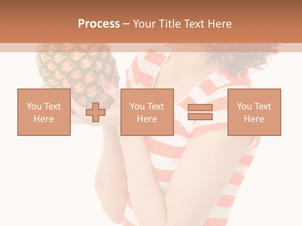 Calories Redhead Background PowerPoint Template