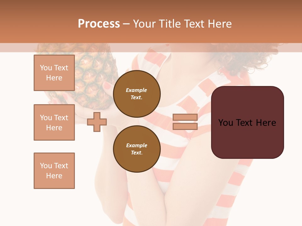 Calories Redhead Background PowerPoint Template