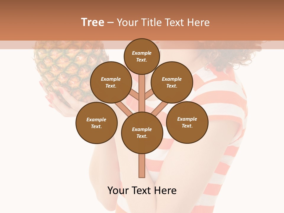 Calories Redhead Background PowerPoint Template