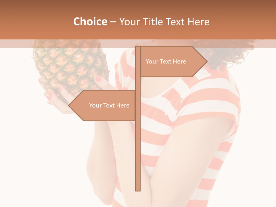 Calories Redhead Background PowerPoint Template