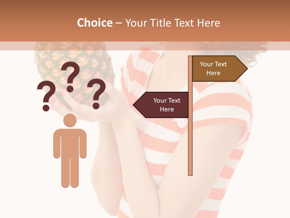 Calories Redhead Background PowerPoint Template