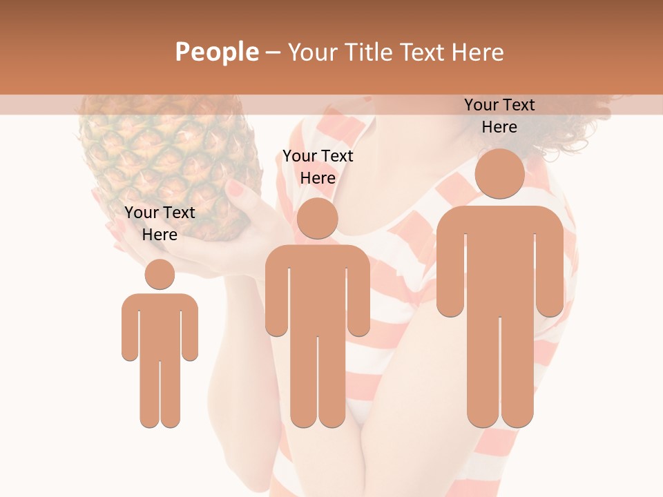 Calories Redhead Background PowerPoint Template