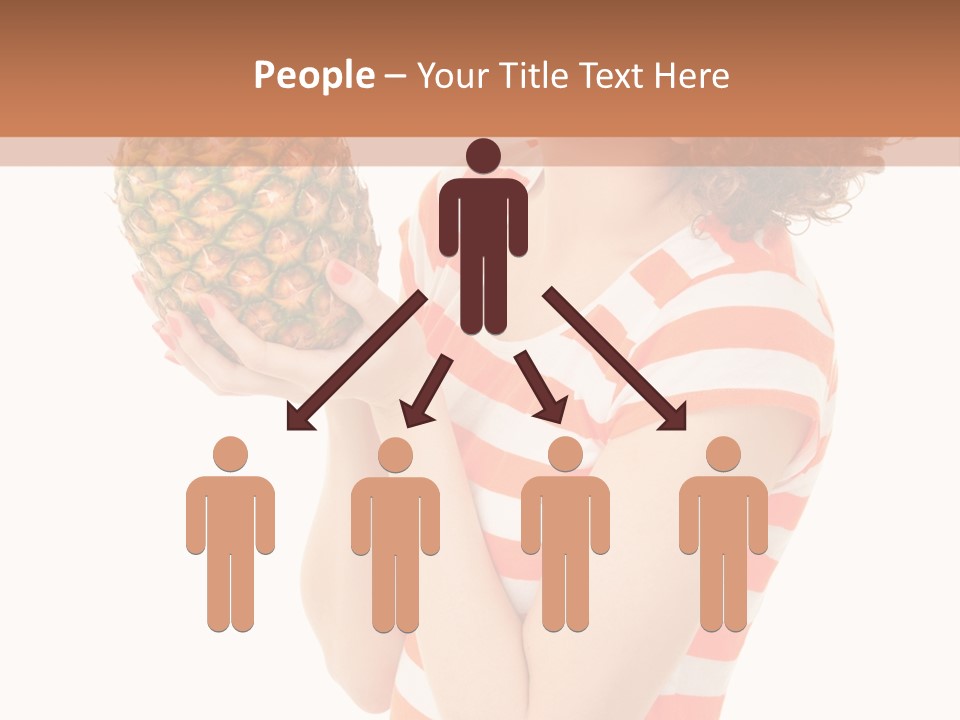 Calories Redhead Background PowerPoint Template