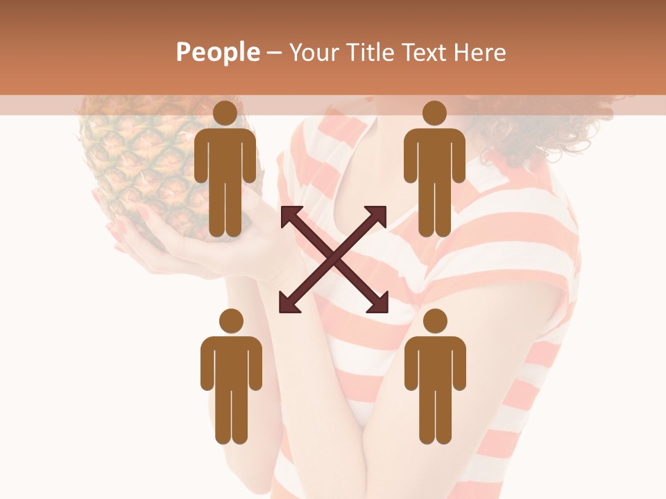 Calories Redhead Background PowerPoint Template